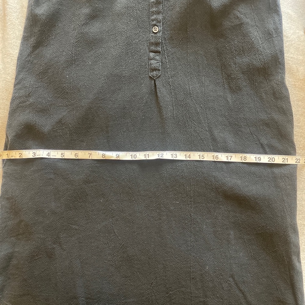 Esby Black Textured Cotton Tunic Dress - Picture 7 of 7